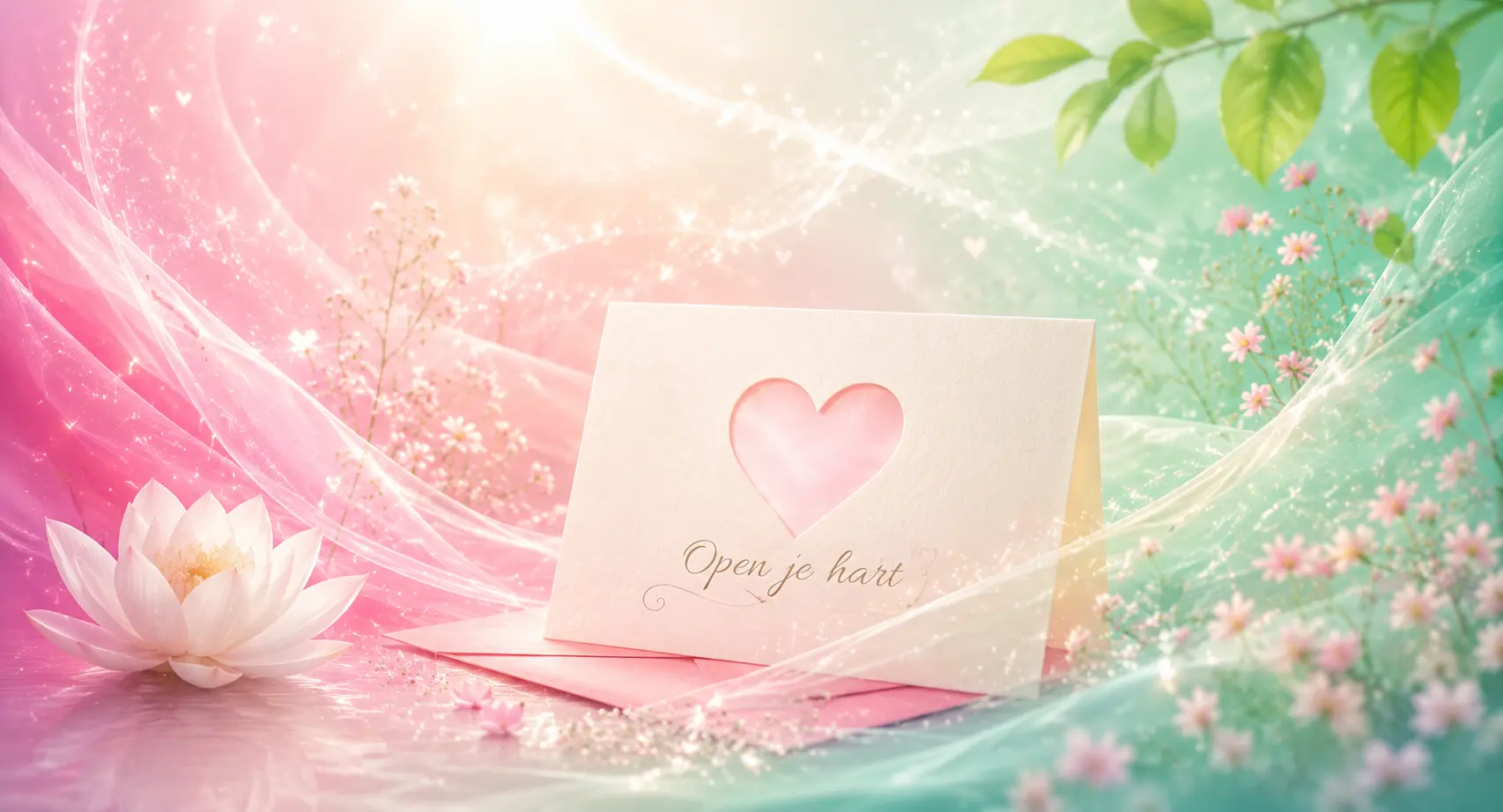 Open-je-hart kaartje – persoonlijk spiritueel bericht van Medium Miss Lou